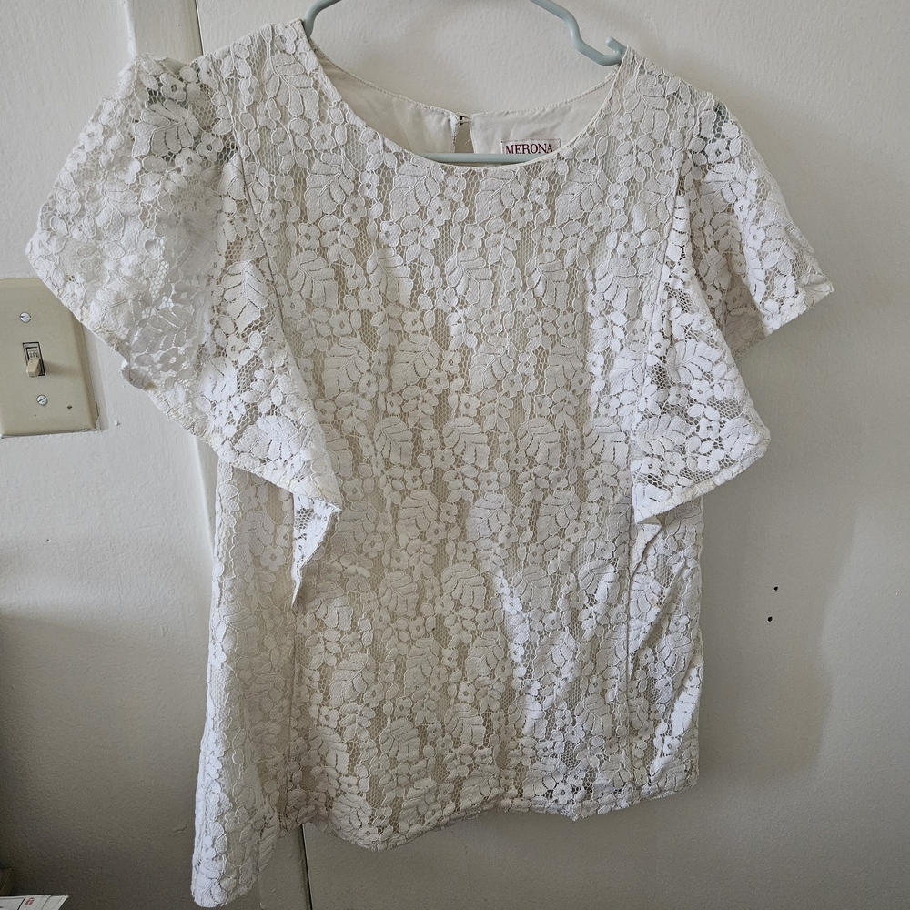 Merona Cream Lace Blouse